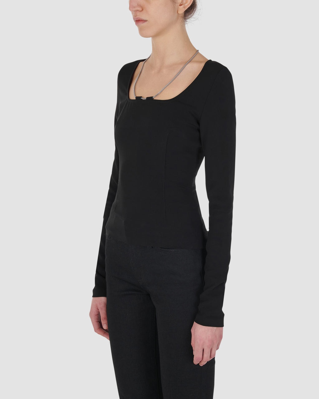LONG SLEEVE CHAIN TOP - 3