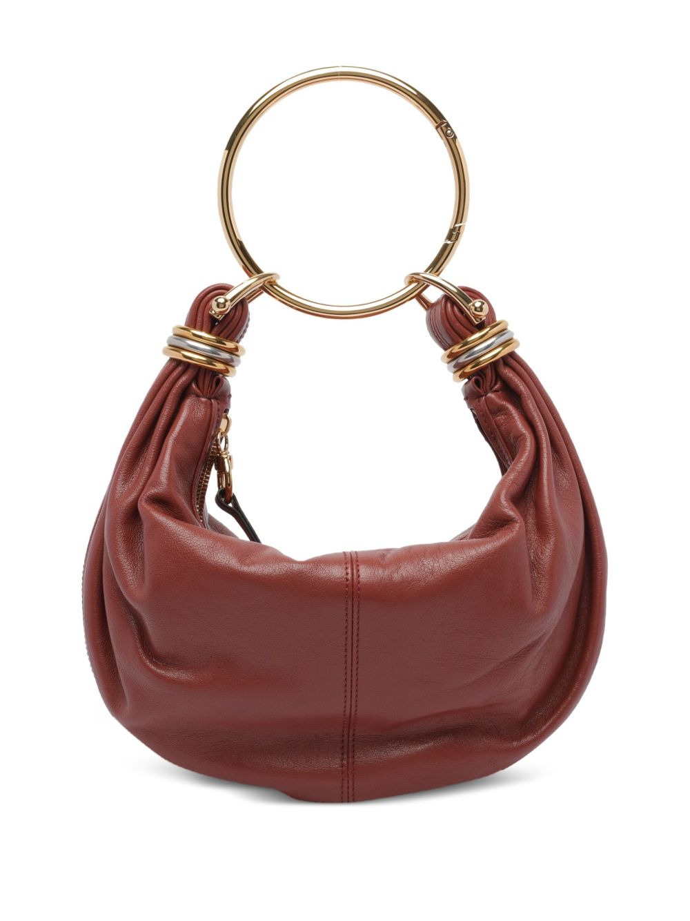 small bracelet calfskin tote bag - 2