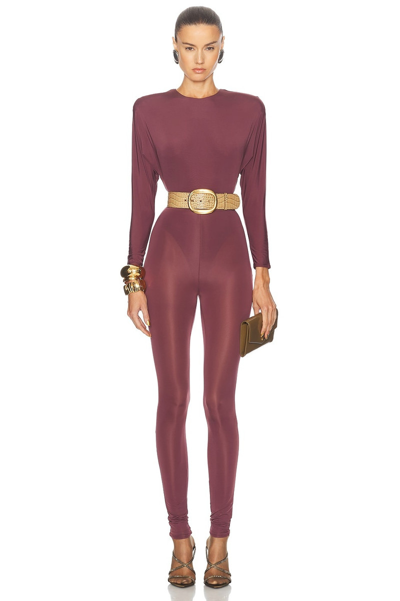 ALEX PERRY Batwing Jersey Catsuit outlook