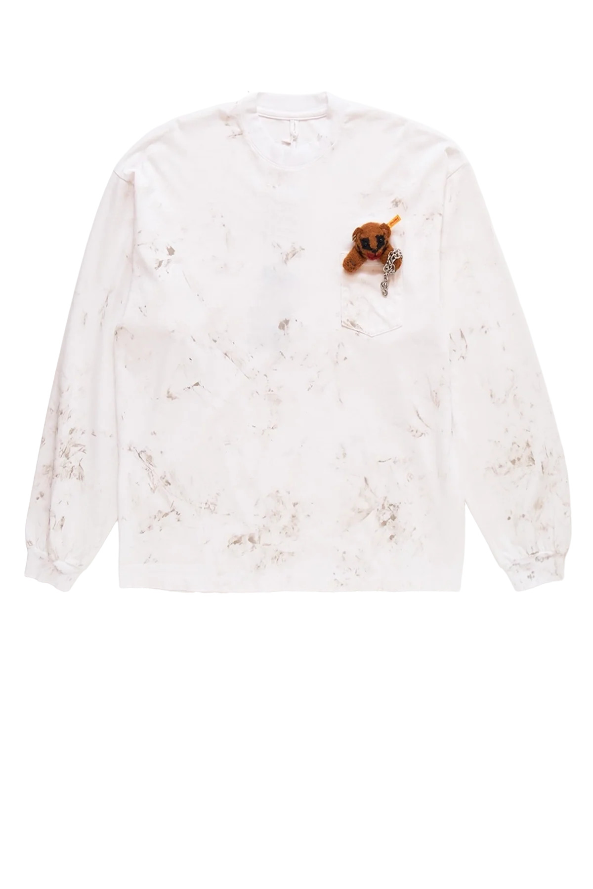 Doublet Long Sleeve T-Shirt With Villain Bear White - 3