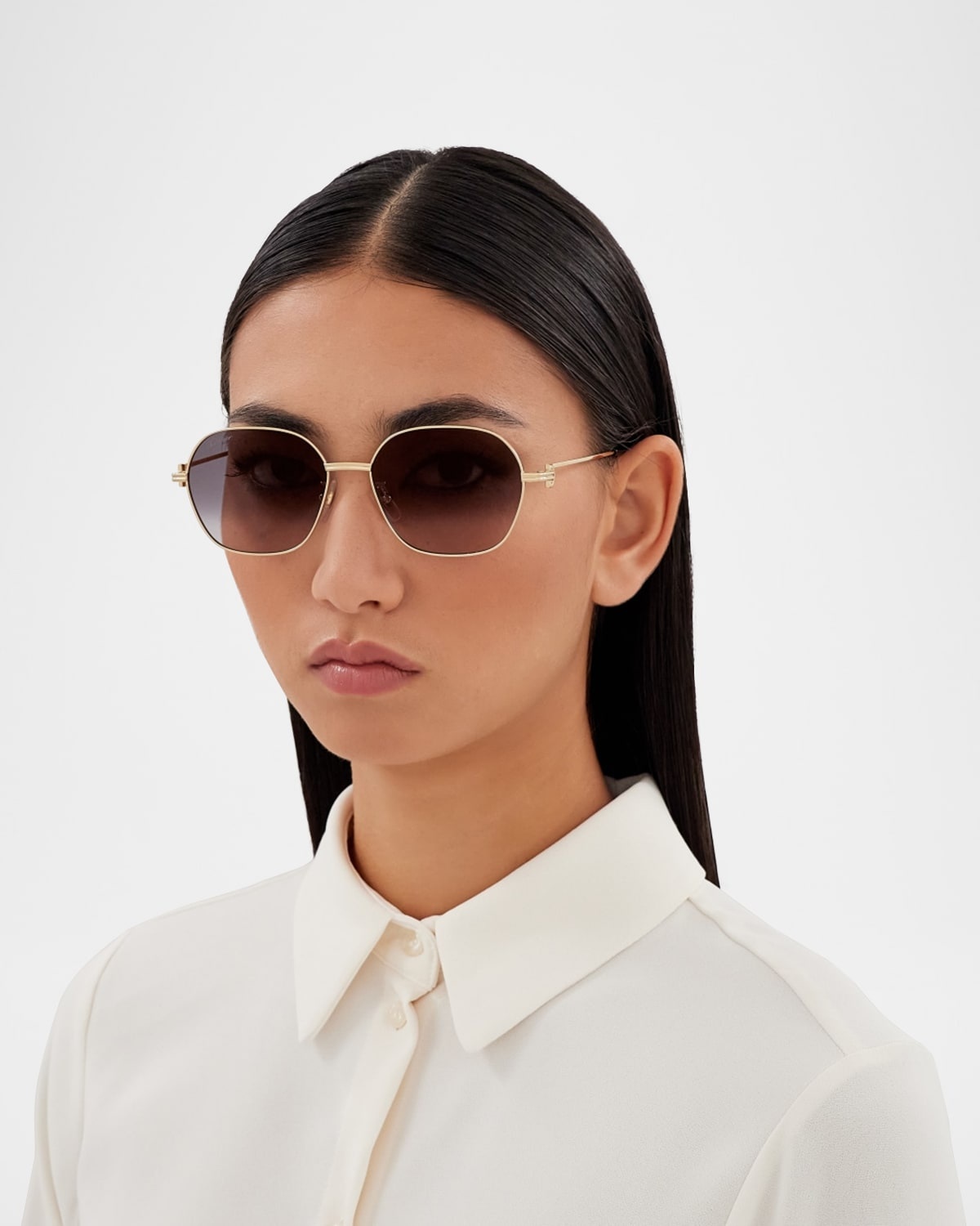 Gradient Metal Butterfly Sunglasses - 4