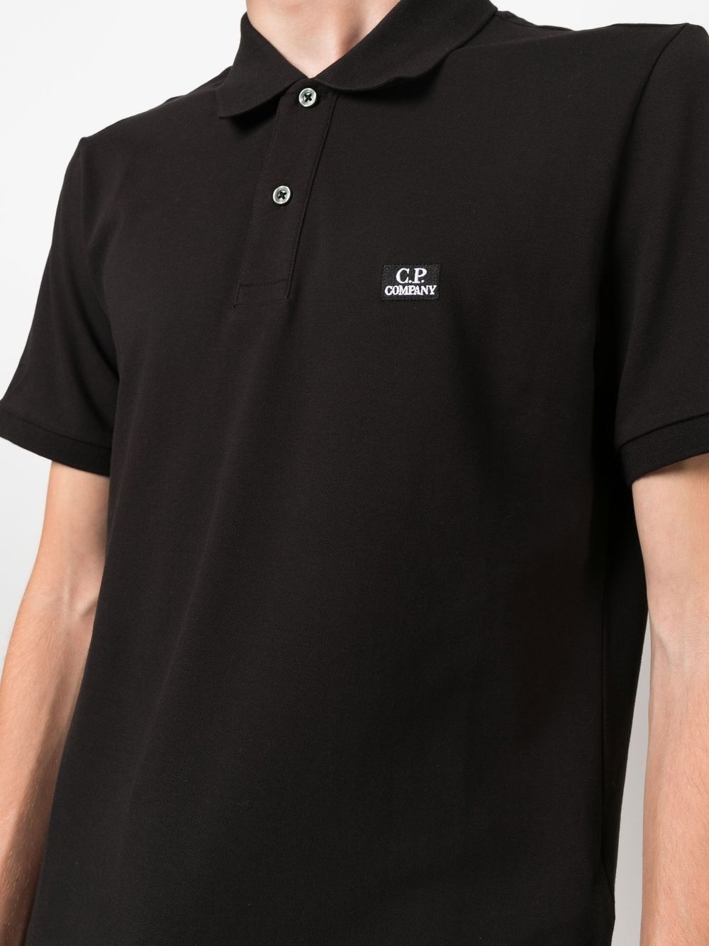 logo-patch polo shirt - 5