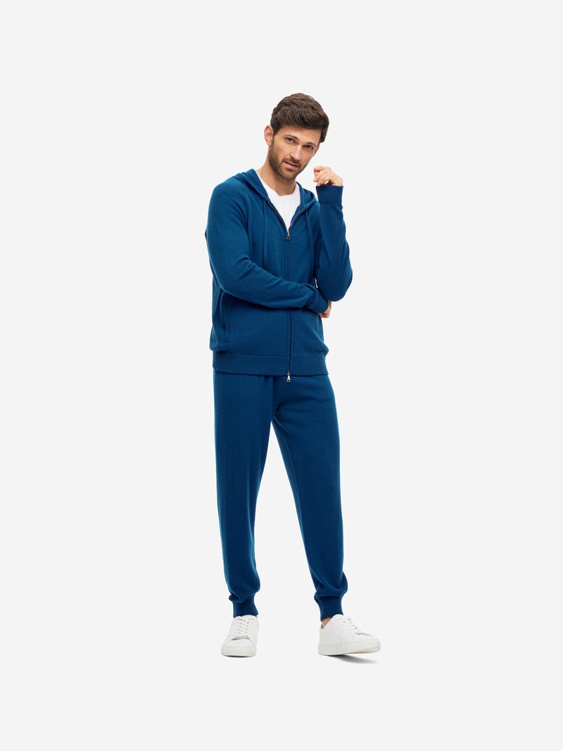 Men's Hoodie Finley Cashmere Ocean Blue - 4