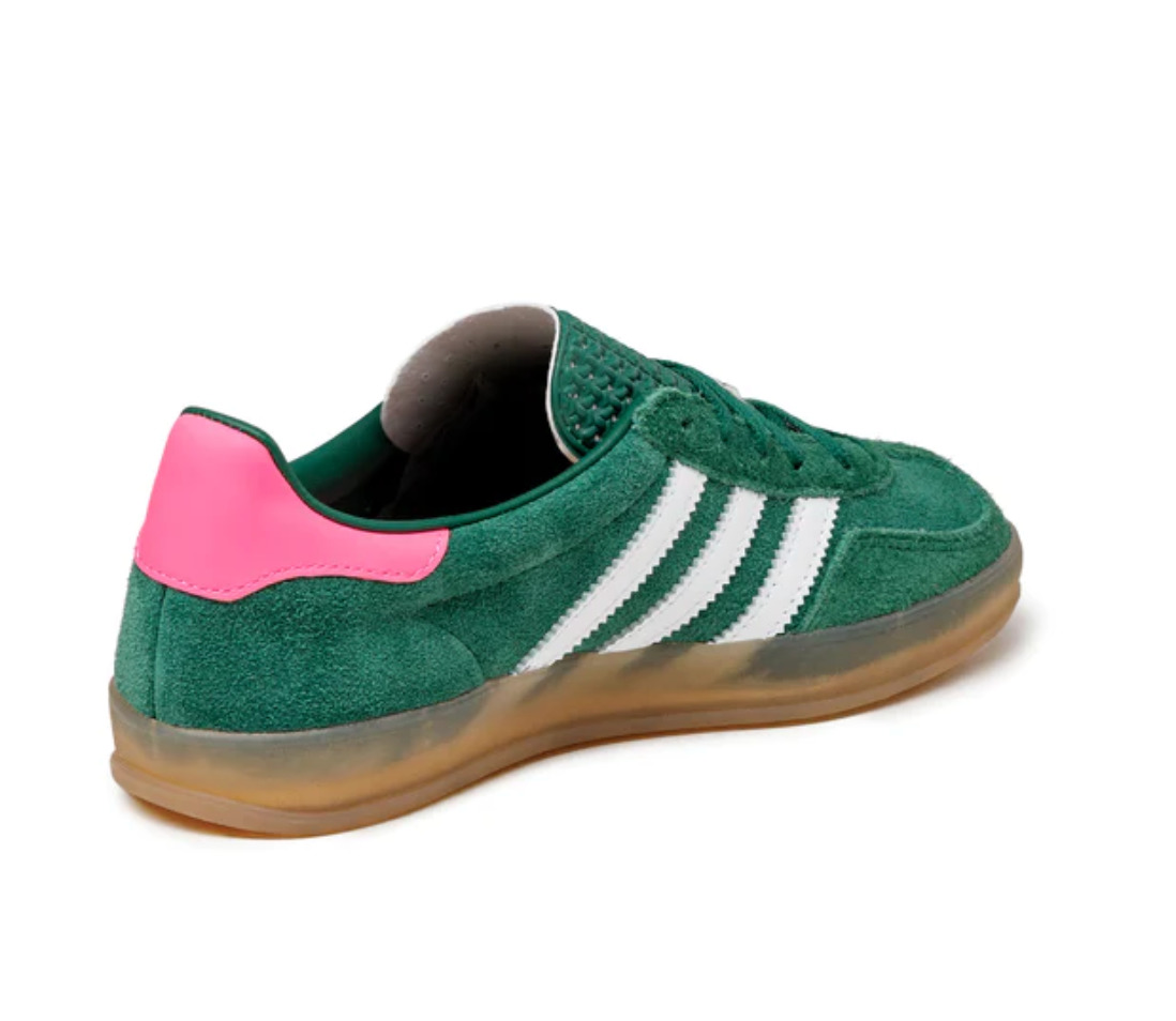 (WMNS) adidas Gazelle Indoor Shoes 'Collegiate Green Pink' IG5929 - 3