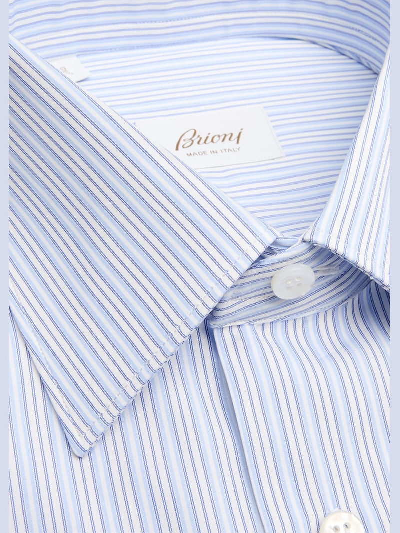 Brioni Men's Cotton Multi-Stripe Dress Shirt outlook