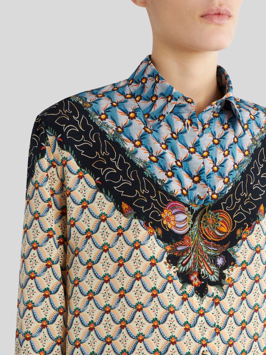 BOYFIT FLORAL SHIRT WITH EDGING - 3