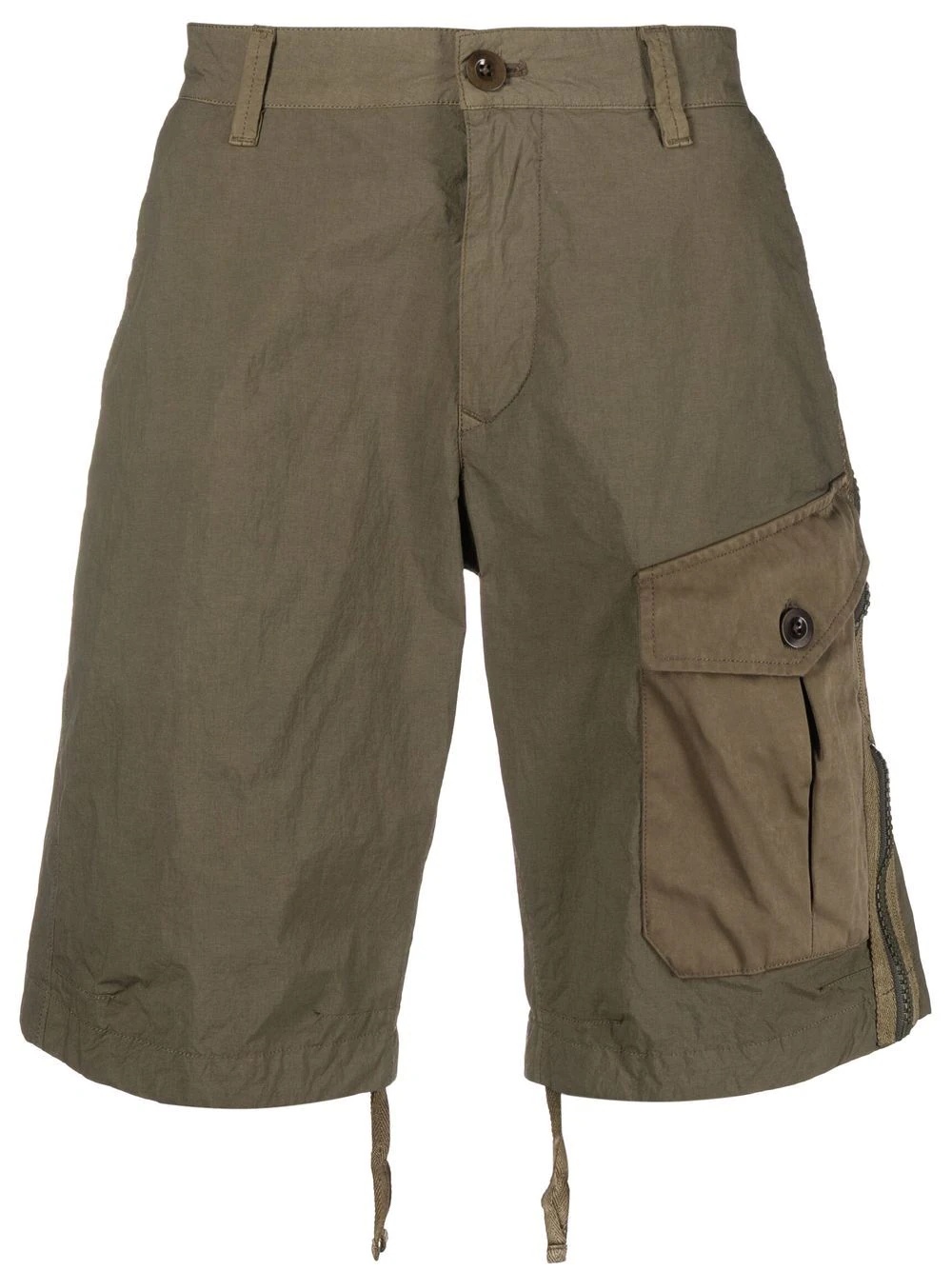 zip-detail bermuda shorts - 1