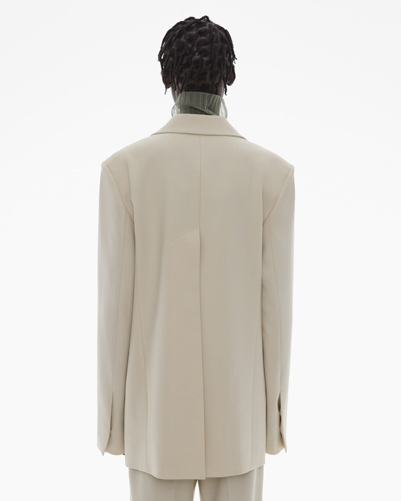 STRETCH WOOL LOGO BLAZER 4