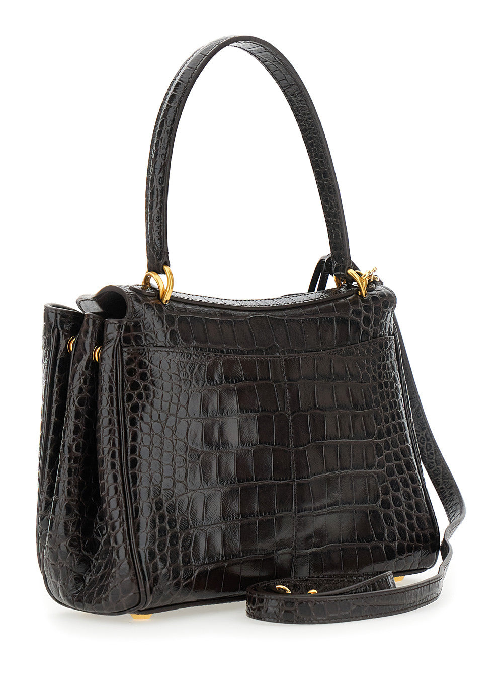 Balenciaga Women 'Rodeo' Brown Small Handbag With Detachable Key Holder In Leather Woman - 3