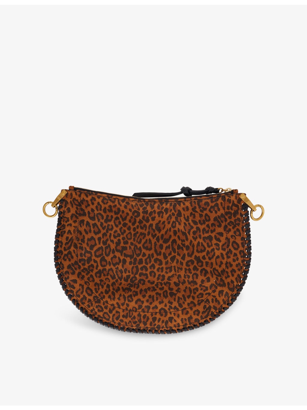 Oskan Leopard-Print Suede Shoulder Bag - 5
