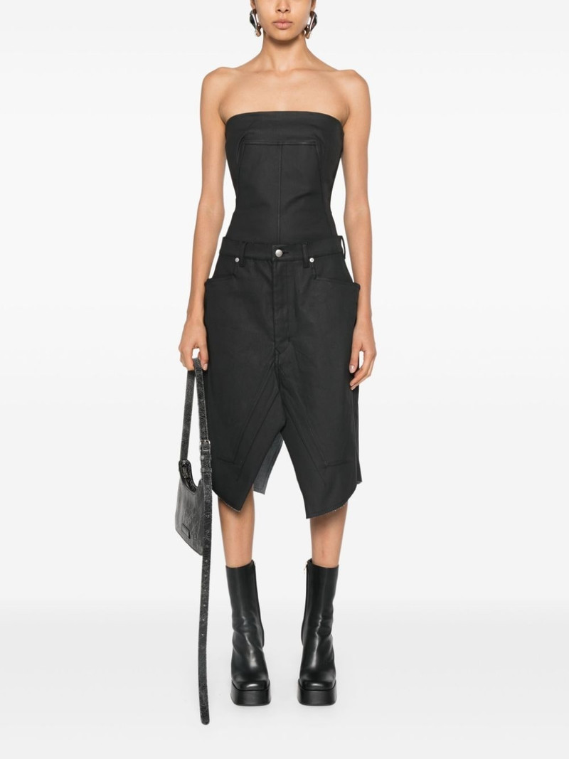 Rick Owens slivered midi skirt outlook