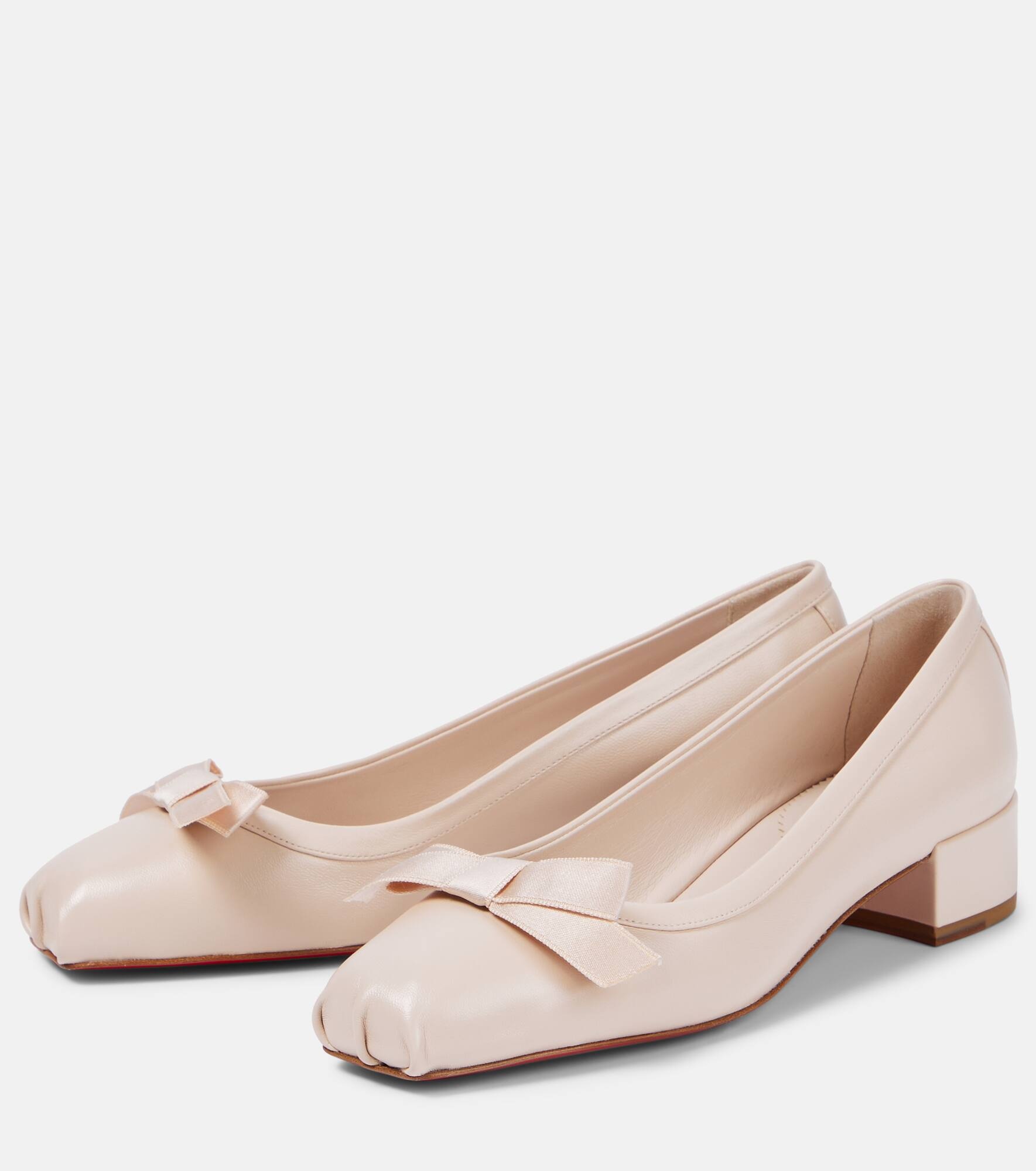 Mamaflirt bow-detail leather pumps - 5