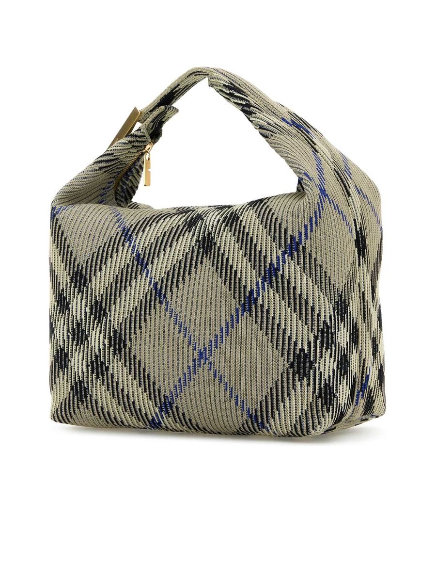 Embroidered Nylon Medium Peg Handbag - 2