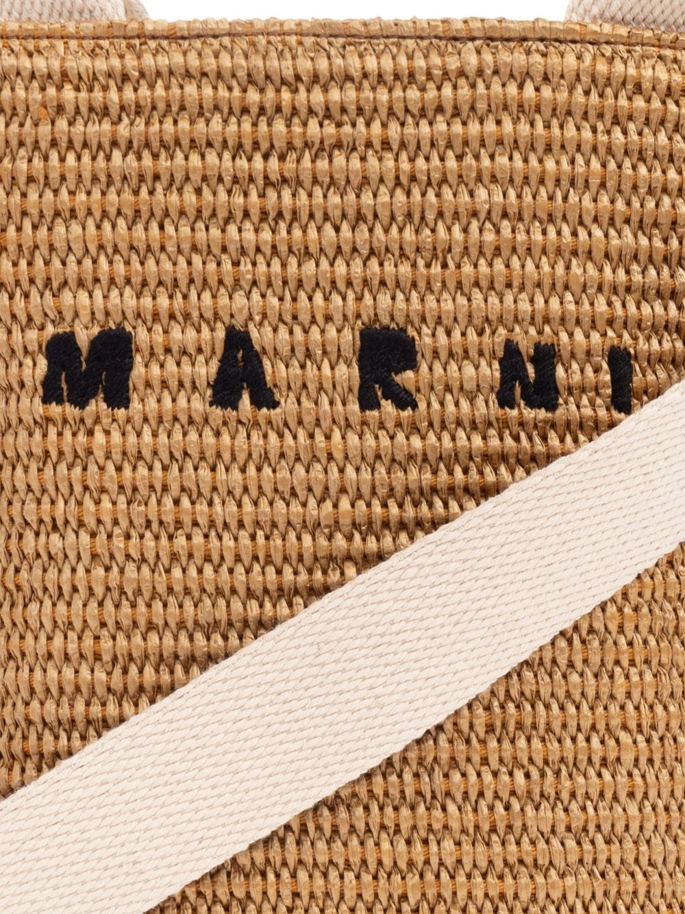 woven raffia tote bag - 5