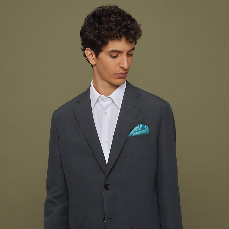 Hermès Mysterious Rider pocket square 45 outlook