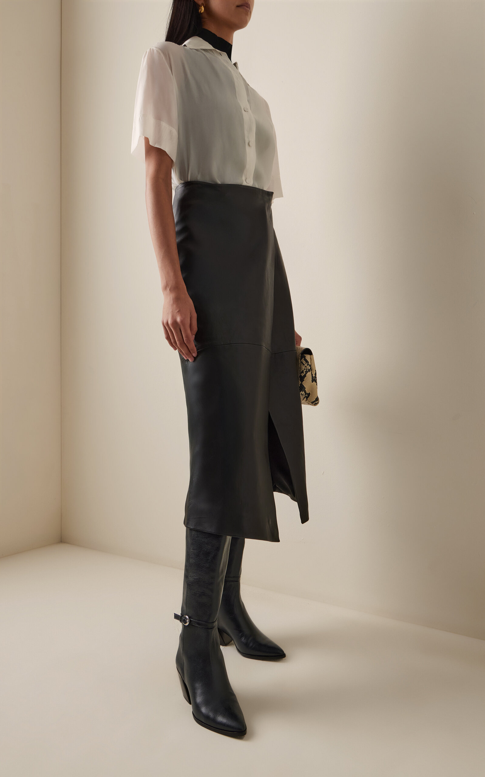 Austen Leather Knee Boots black - 2