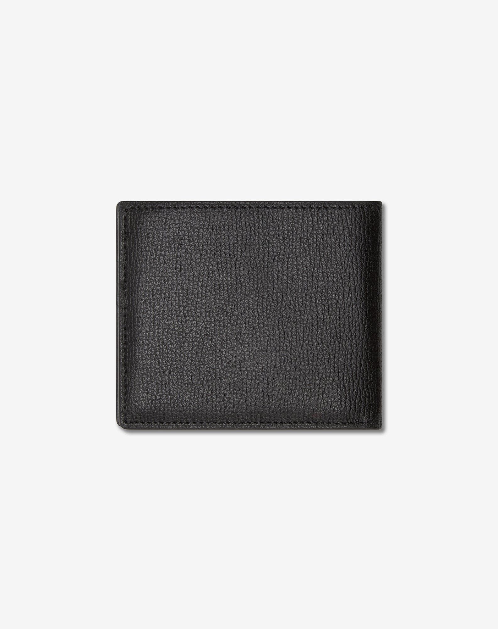 Black leather wallet with card case - 3
