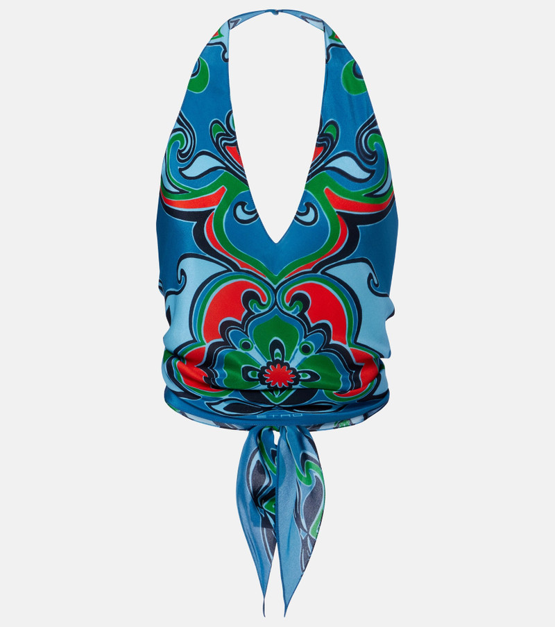 Printed silk top 1