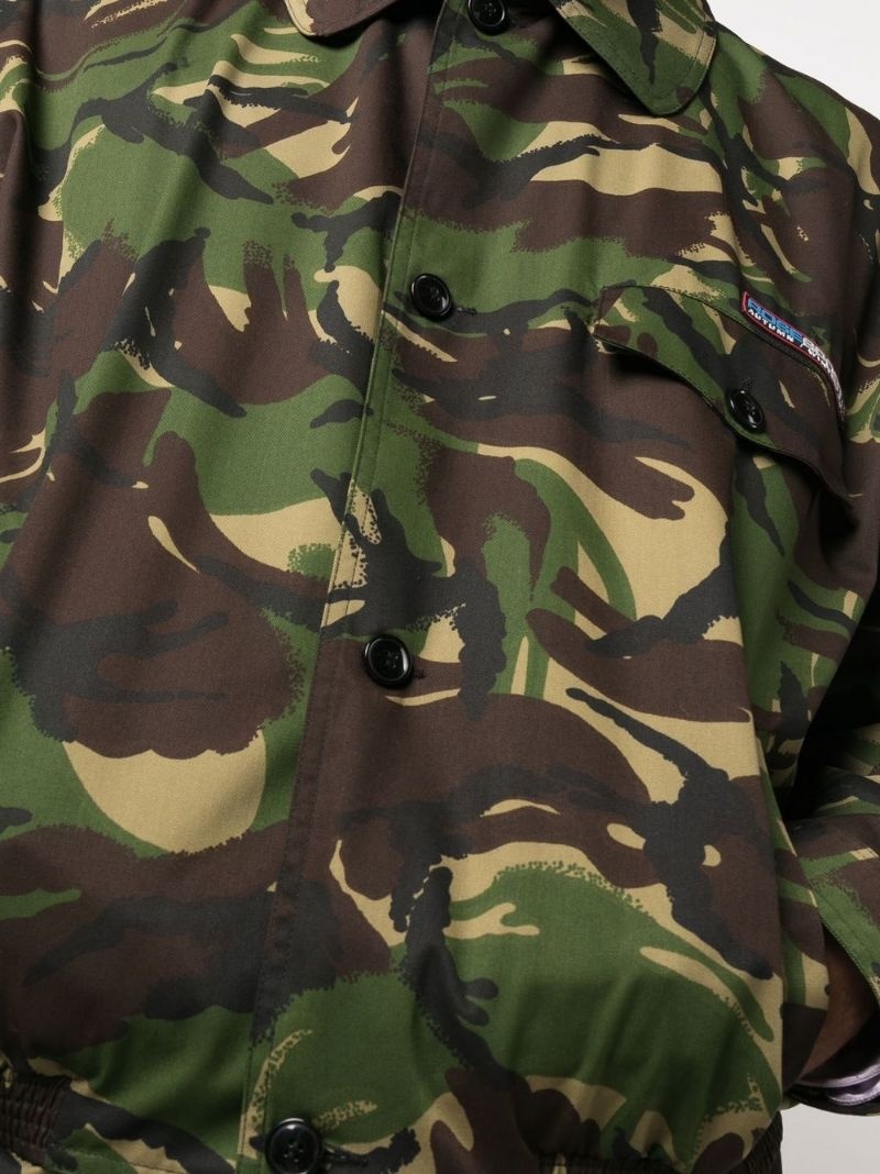 camouflage-print button-fastening jacket - 5