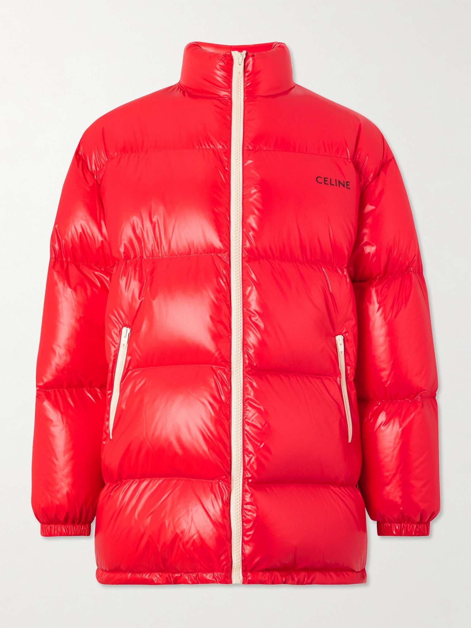 Doudoune Logo-Print Quilted Shell Down Coat - 1