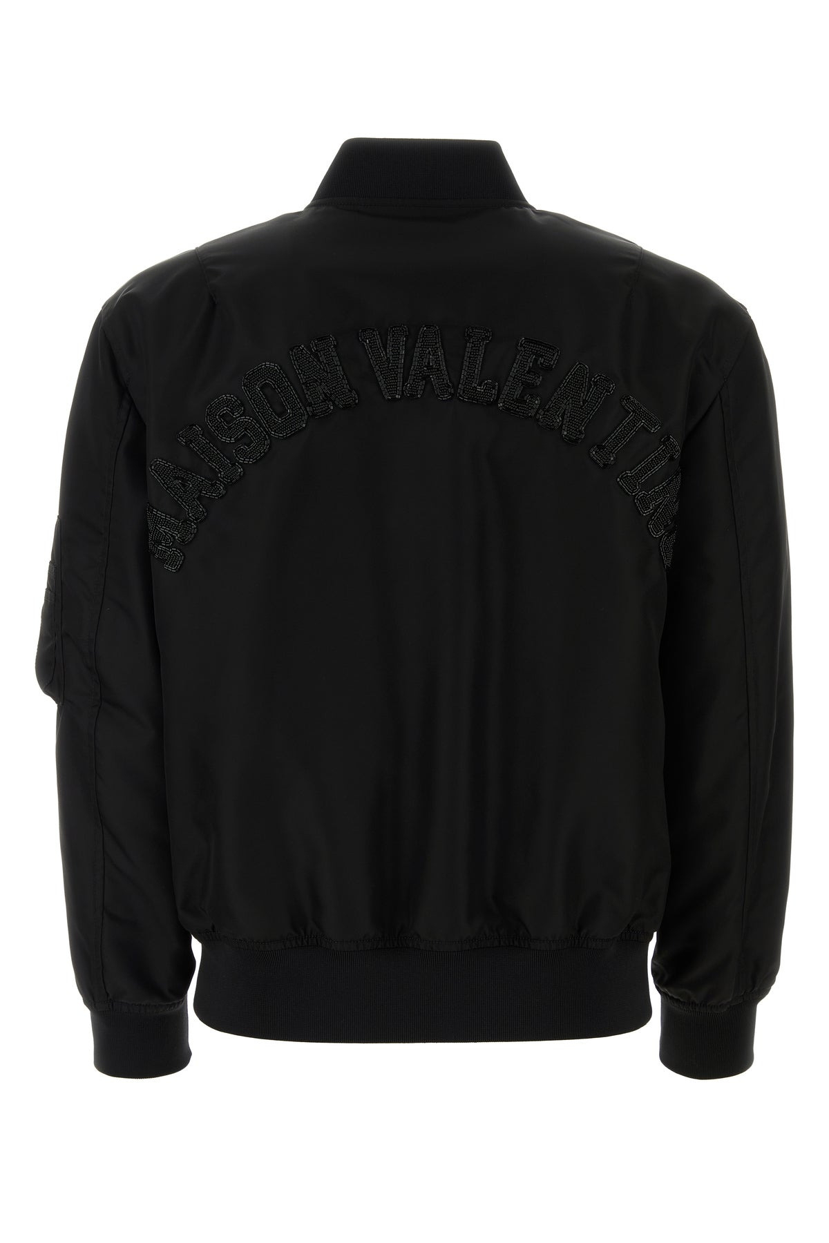 Black nylon bomber jacket - 2