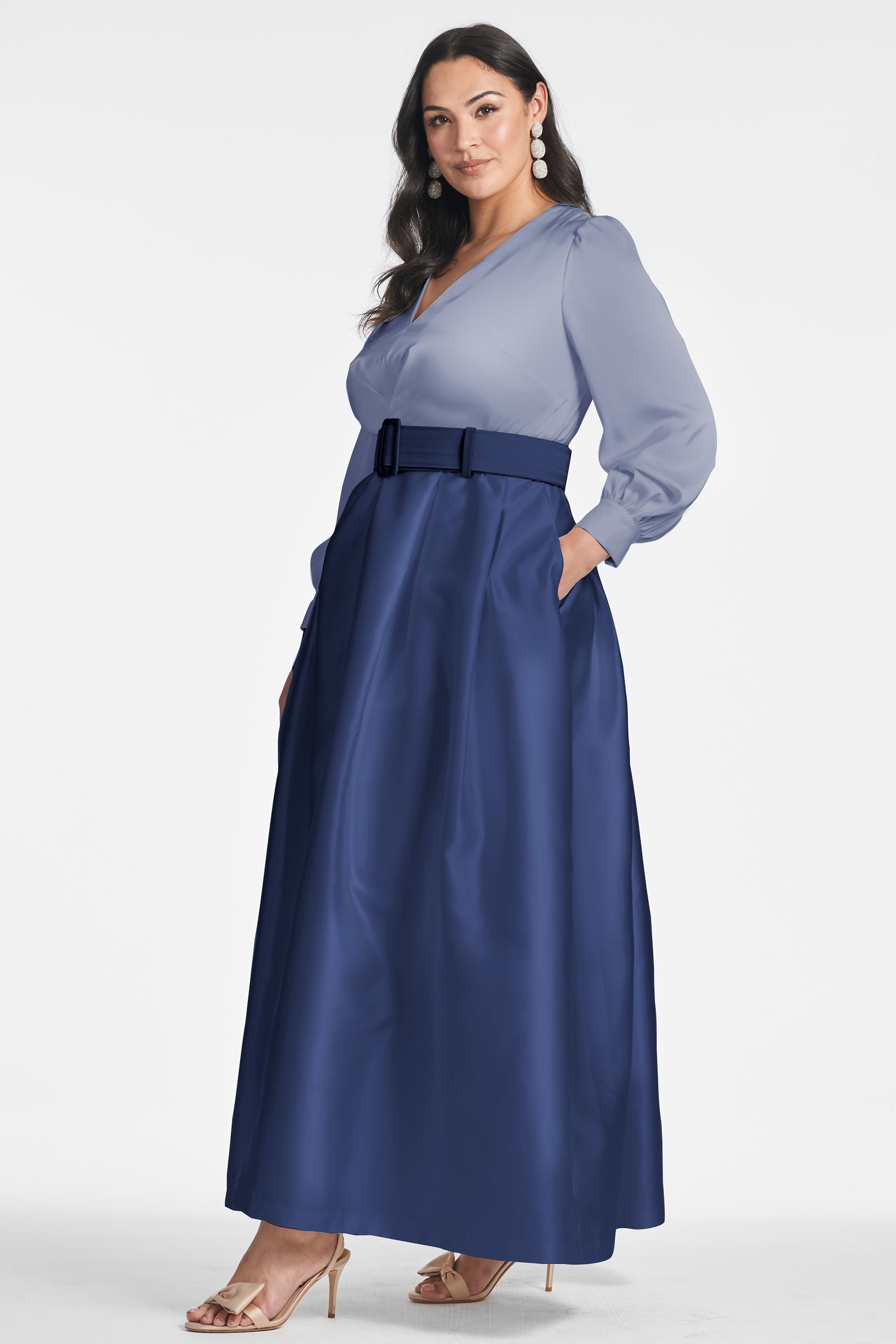 Zoe Gown - Cool Grey/Night Sky - 5