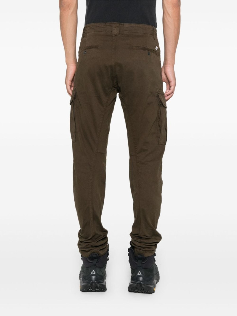 Lens-detail sateen cargo trousers 4