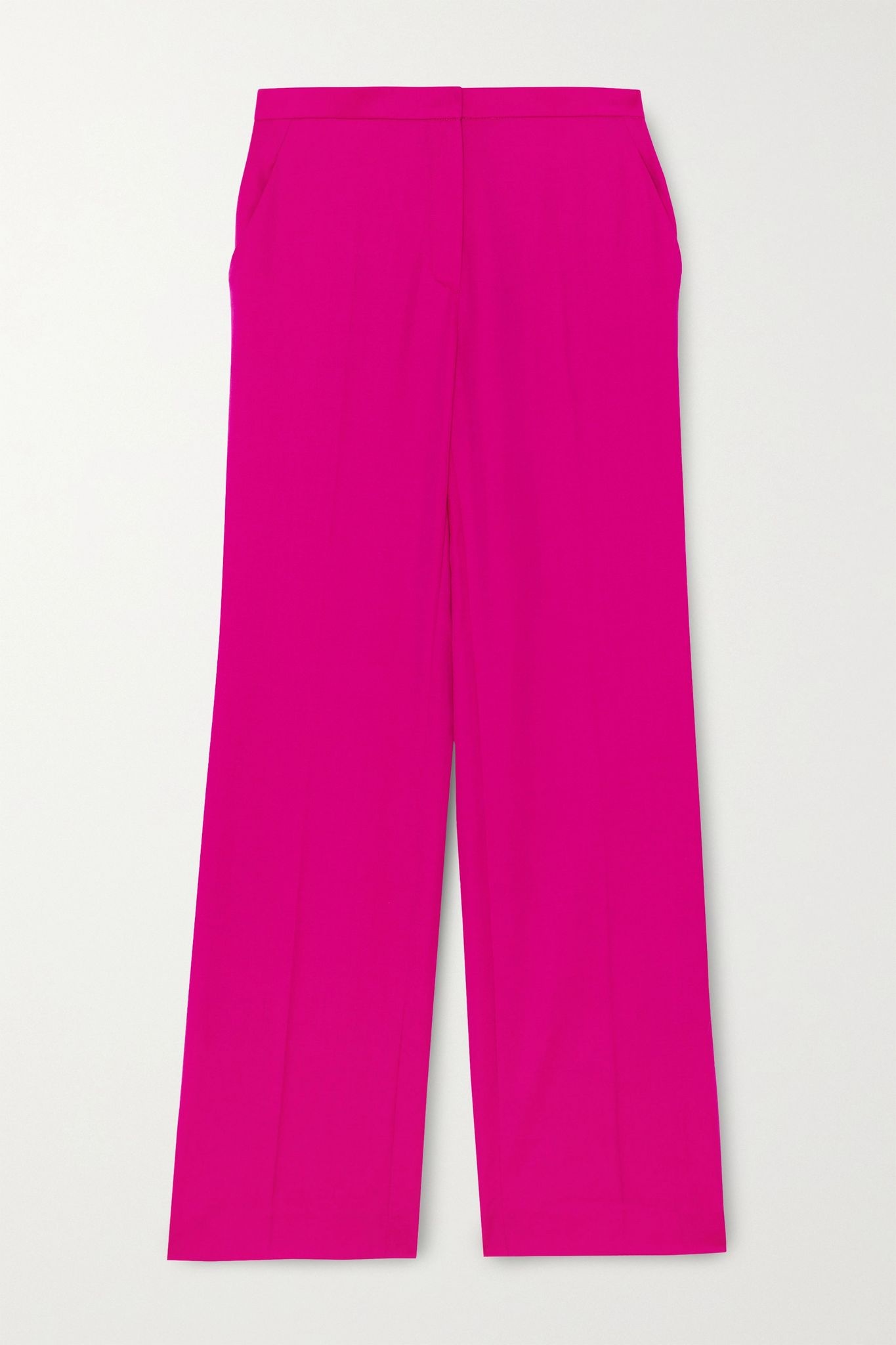 Wool-gabardine straight-leg pants - 1