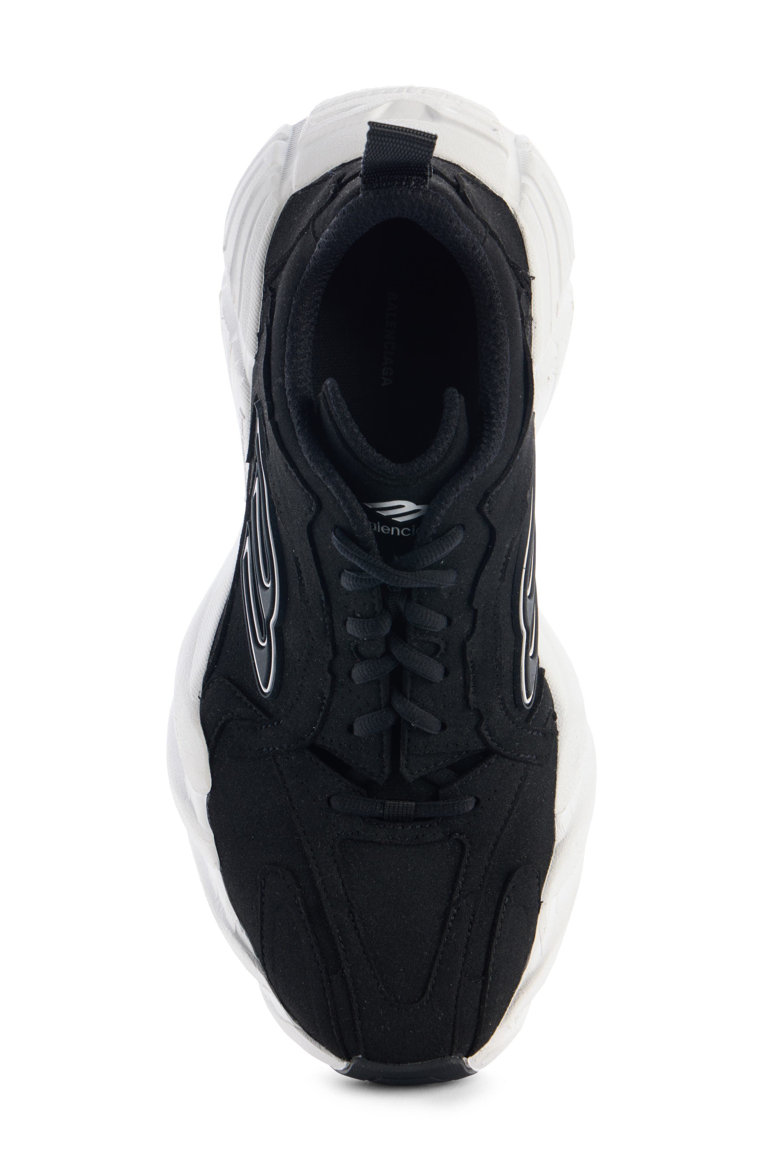 Balenciaga Monday 3B Logo Low Top Sneaker in Black/White at Nordstrom - 4