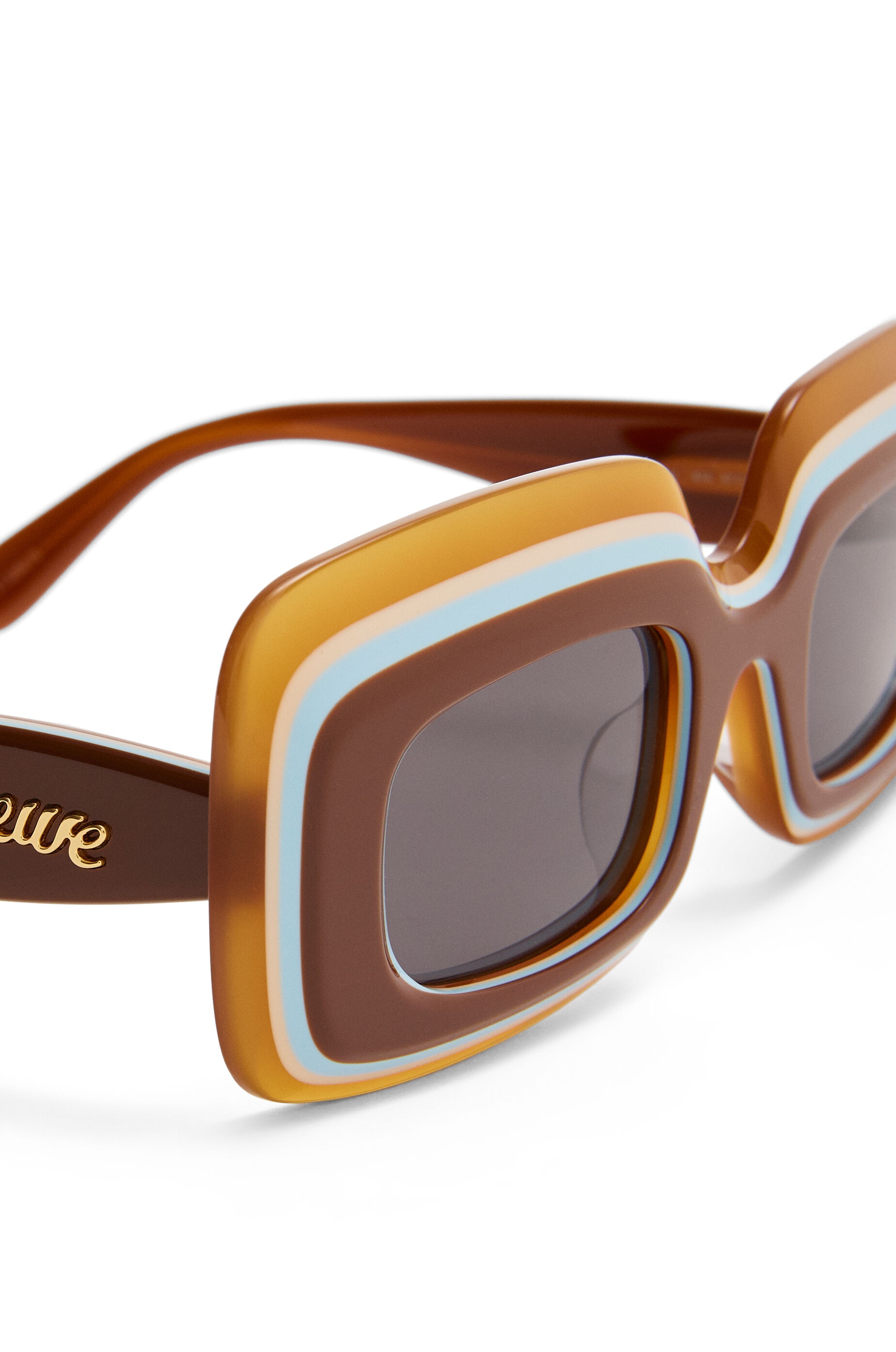 Multilayer Rectangular sunglasses in acetate - 6