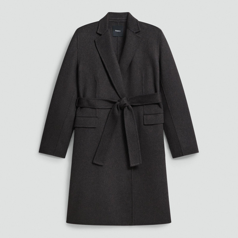 Belted Coat in Double-Face Wool-Cashmere 1