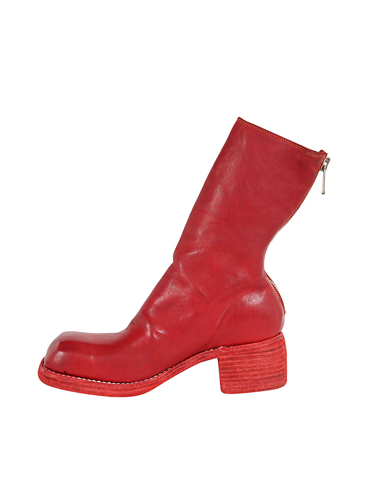 Guidi Women Back Zip Mid Boots - 2
