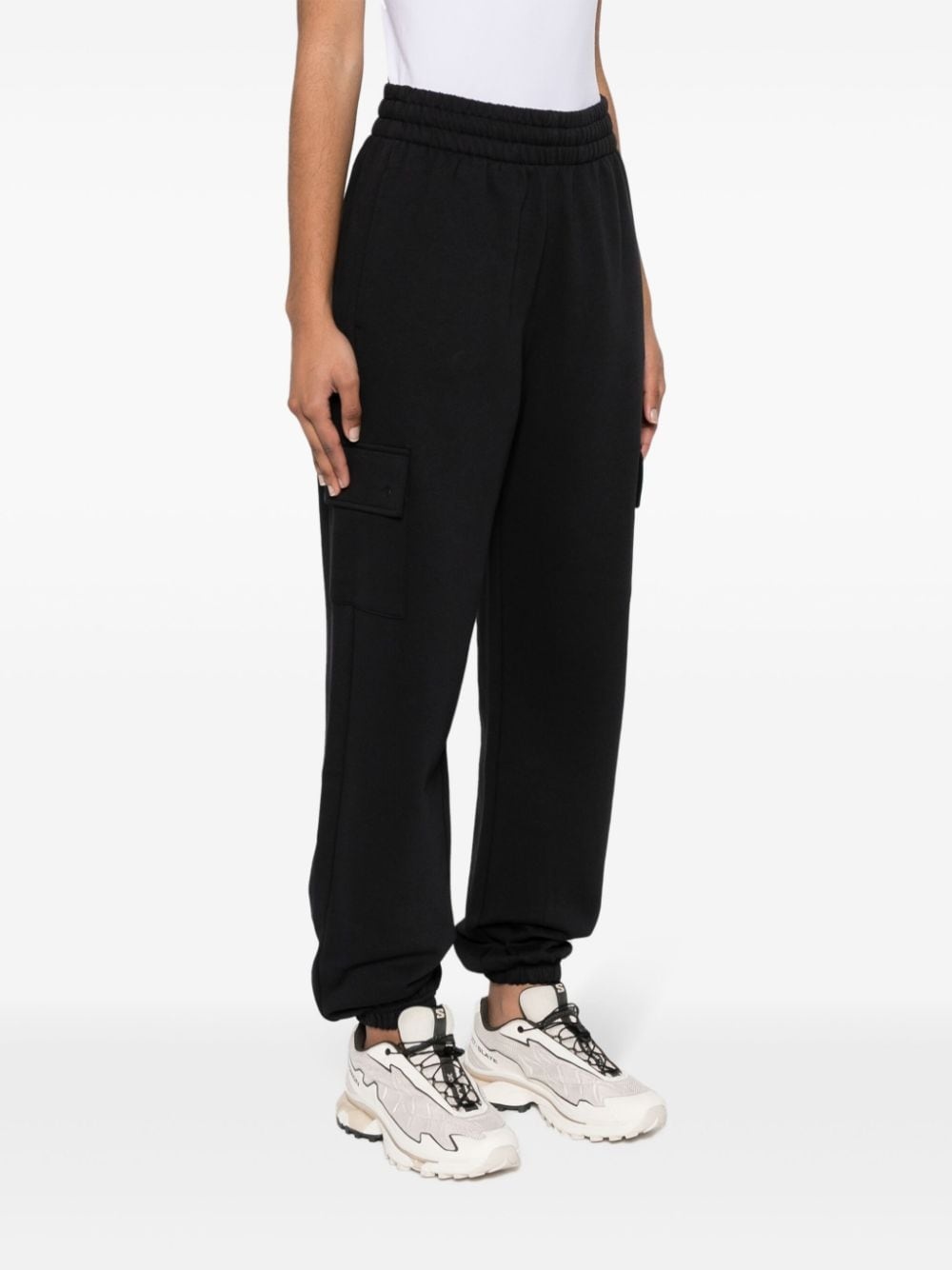 jersey tapered track pants - 3