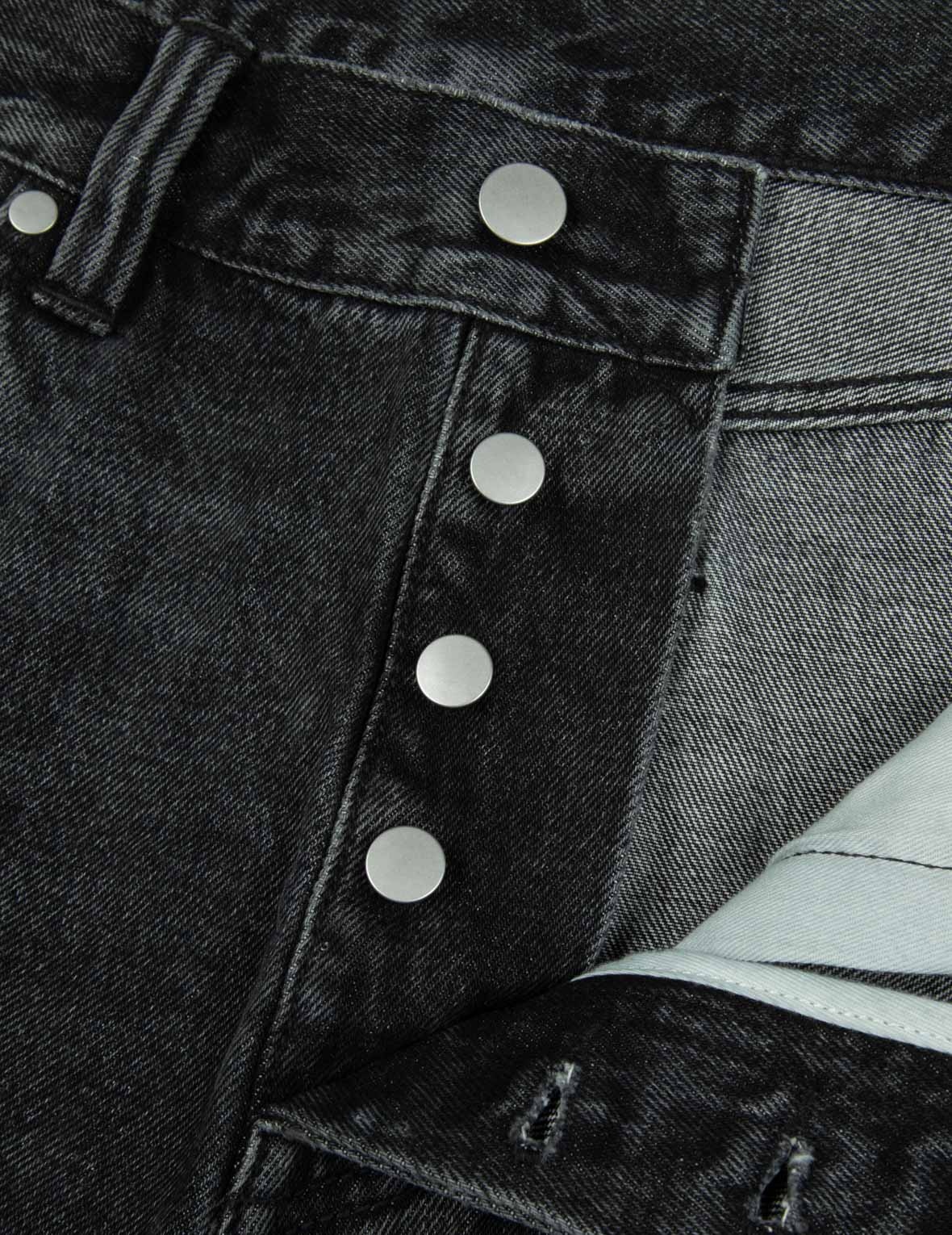 Skull Embroidery Daicock Baggy Jeans - 10