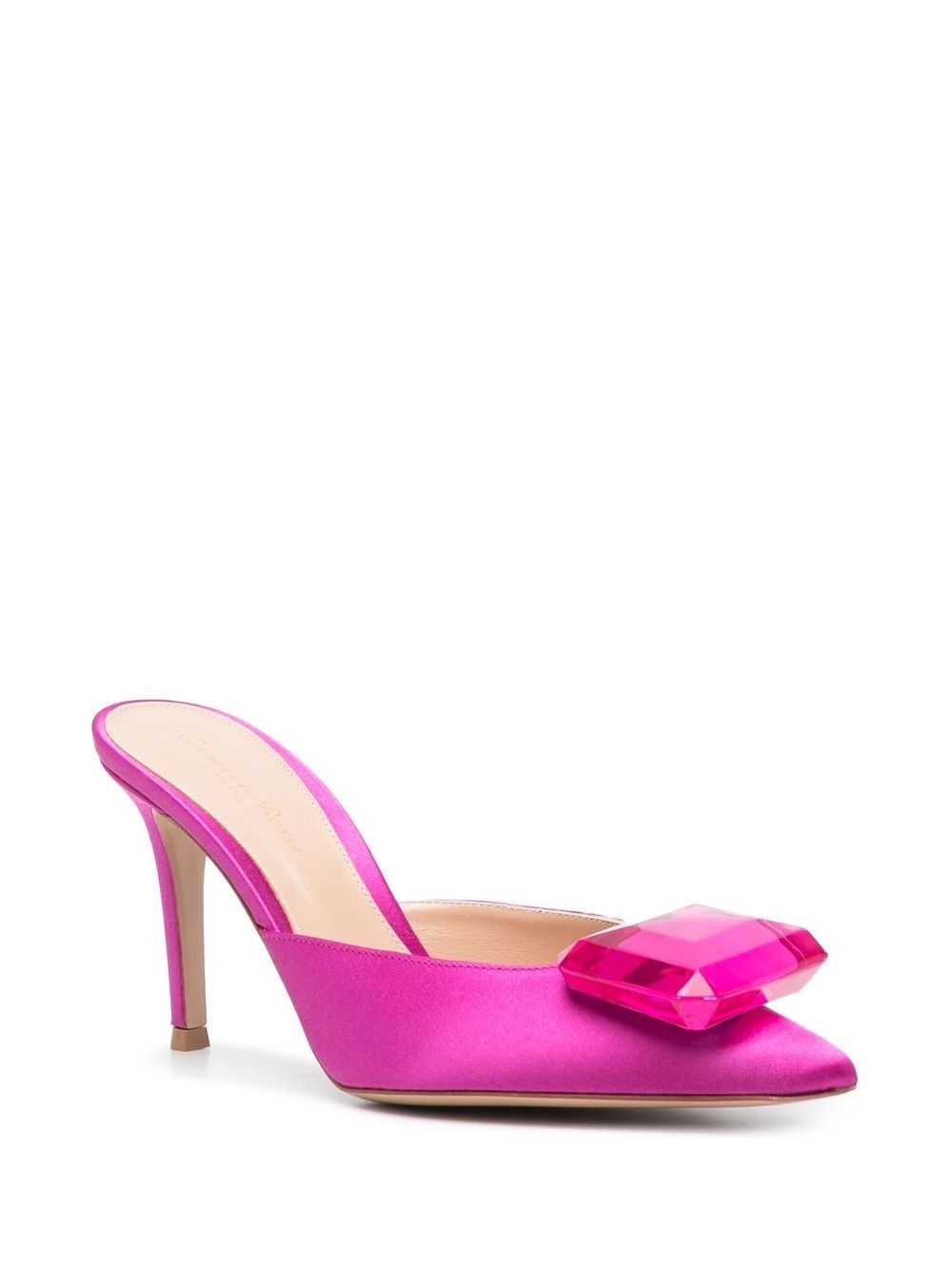 Satin slingback pumps - 2