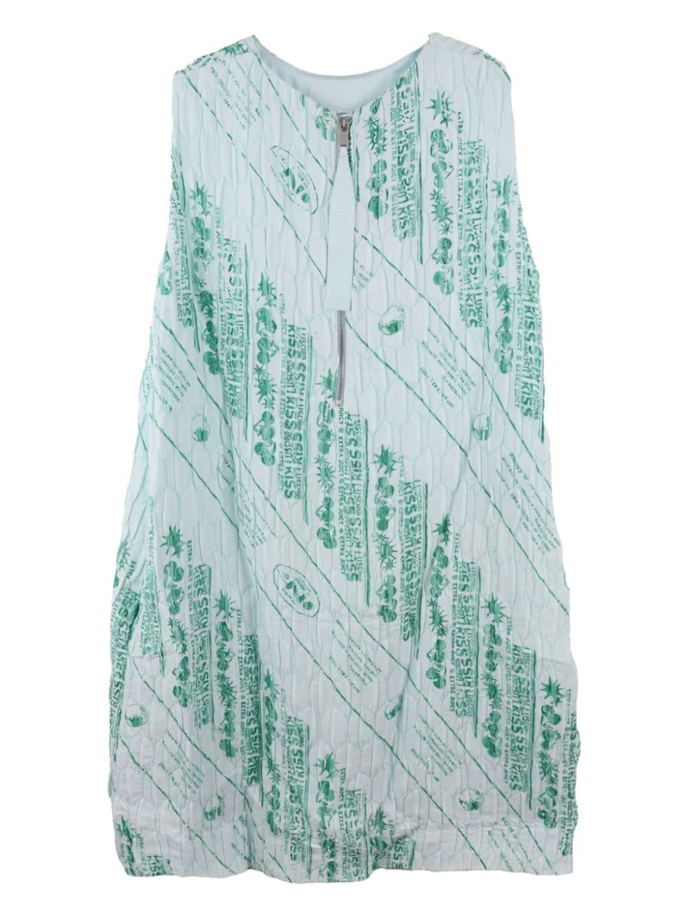 graphic print dress - 2