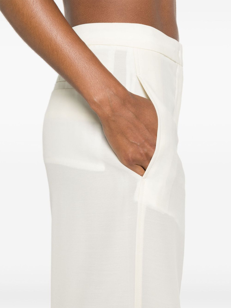 mid-rise organza palazzo pants 5