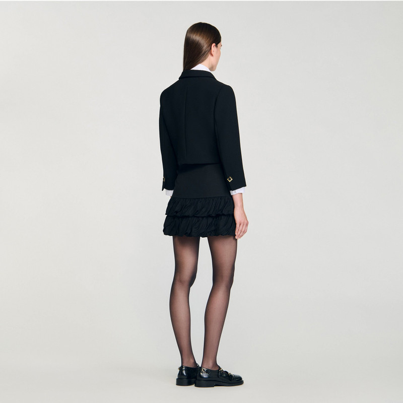 CROPPED JACKET WITH DECORATIVE BUTTONS 6