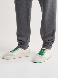 The Row Marley Leather and Suede Sneakers | mrporter