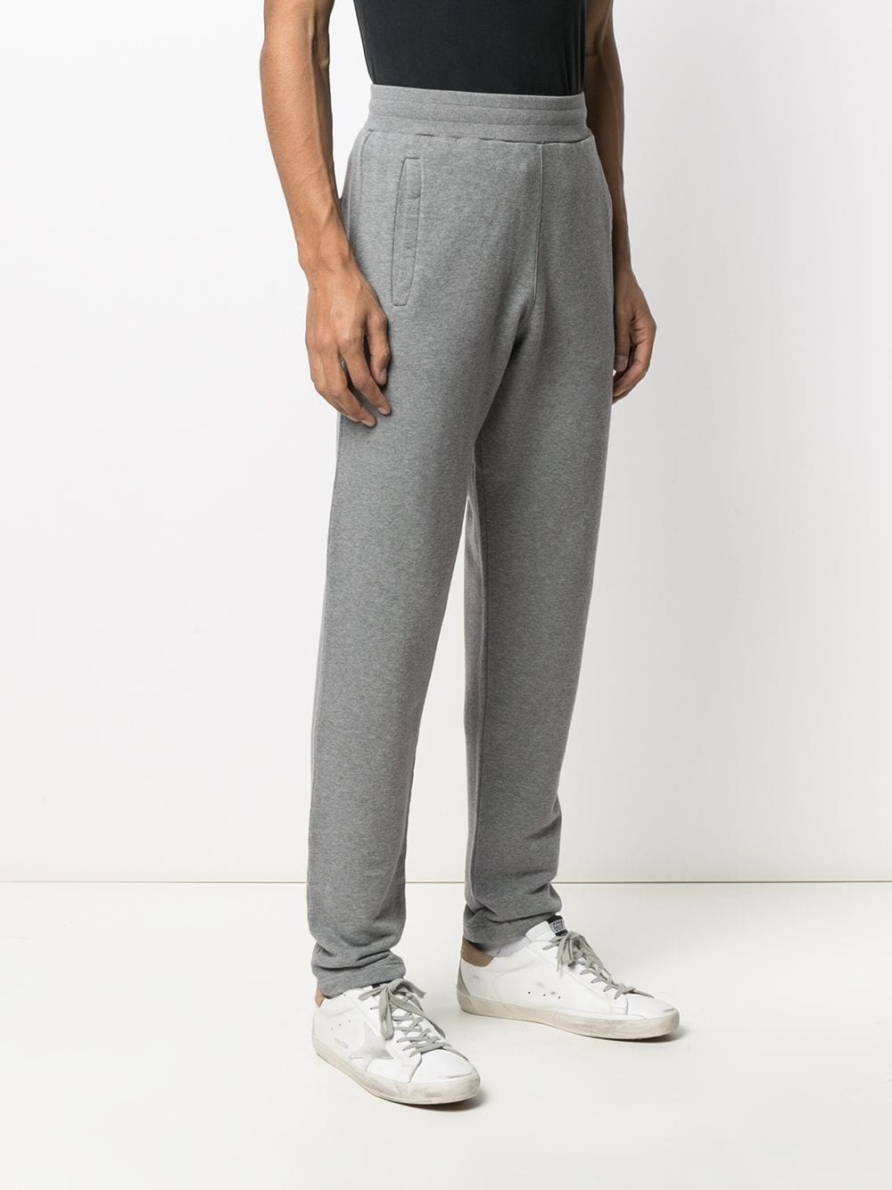 logo-print tapered track trousers - 3