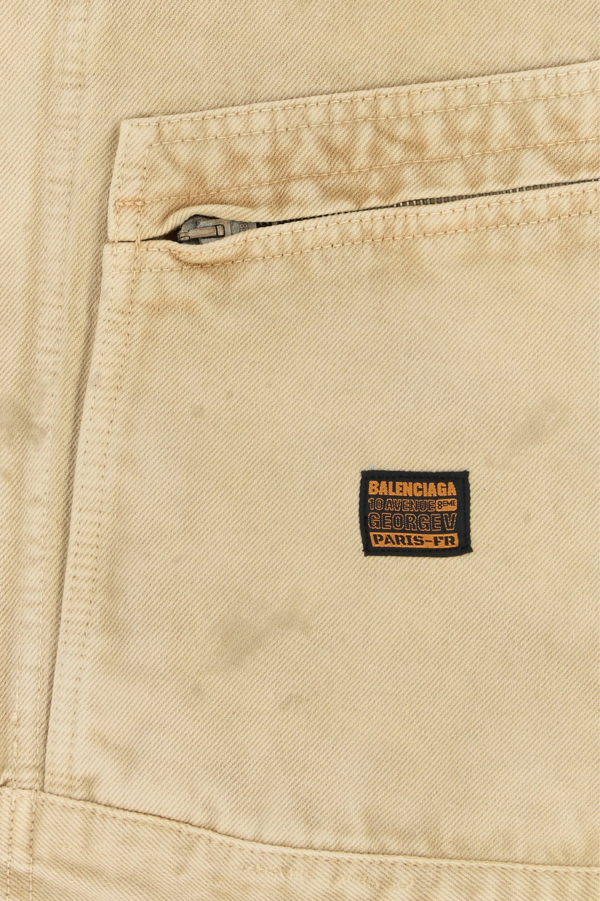 Beige denim jacket - 3