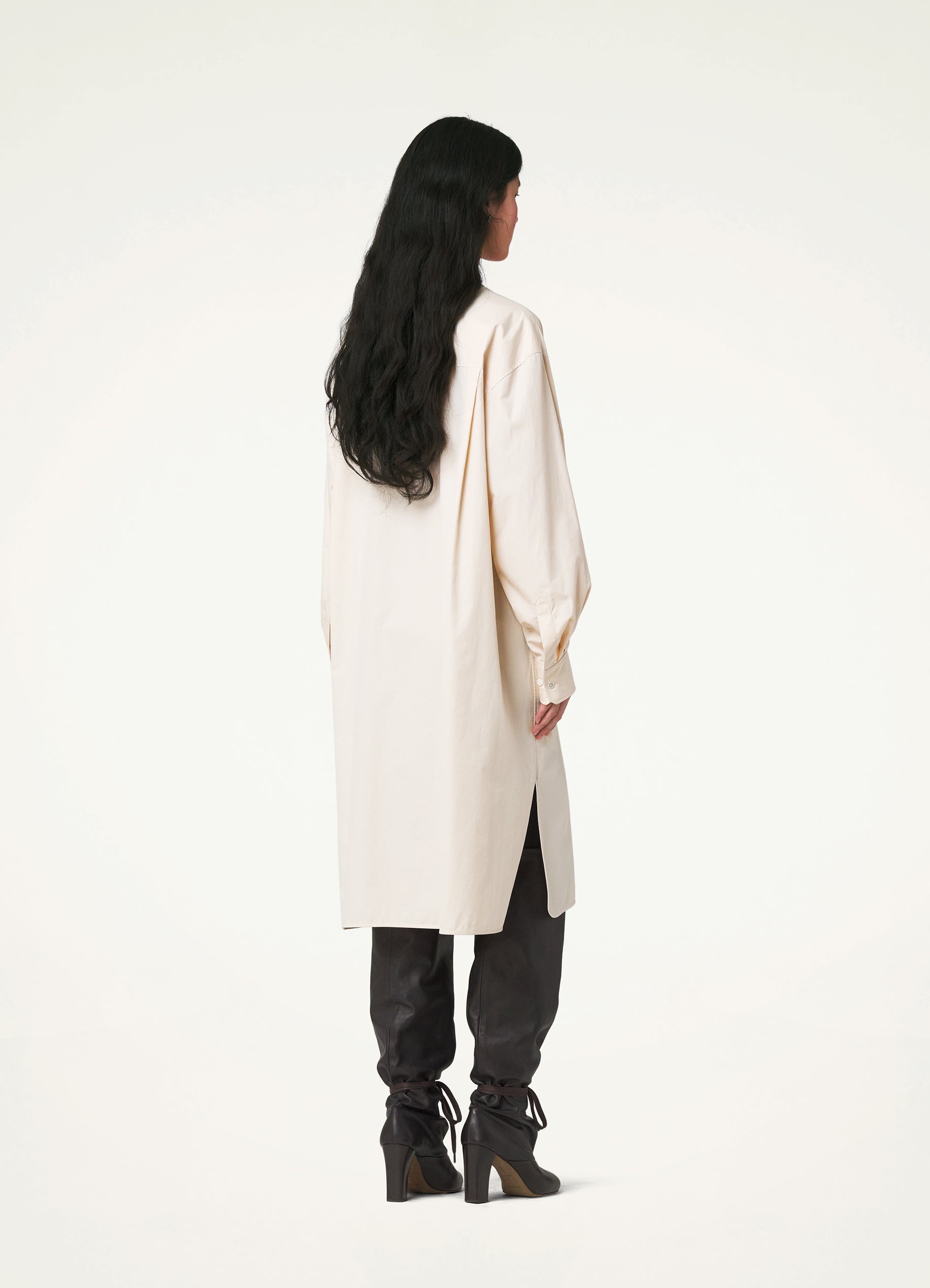OFFICER COLLAR SHIRT DRESS - 5