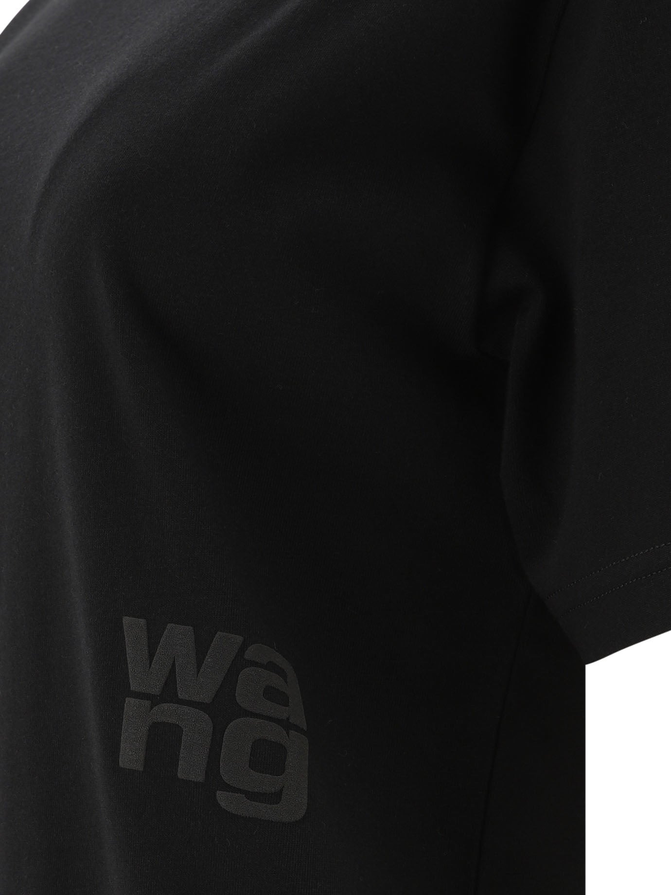 Alexander Wang Women Essential Jsy Ss Tee W/ Puff Logo & Bound Neck - 4