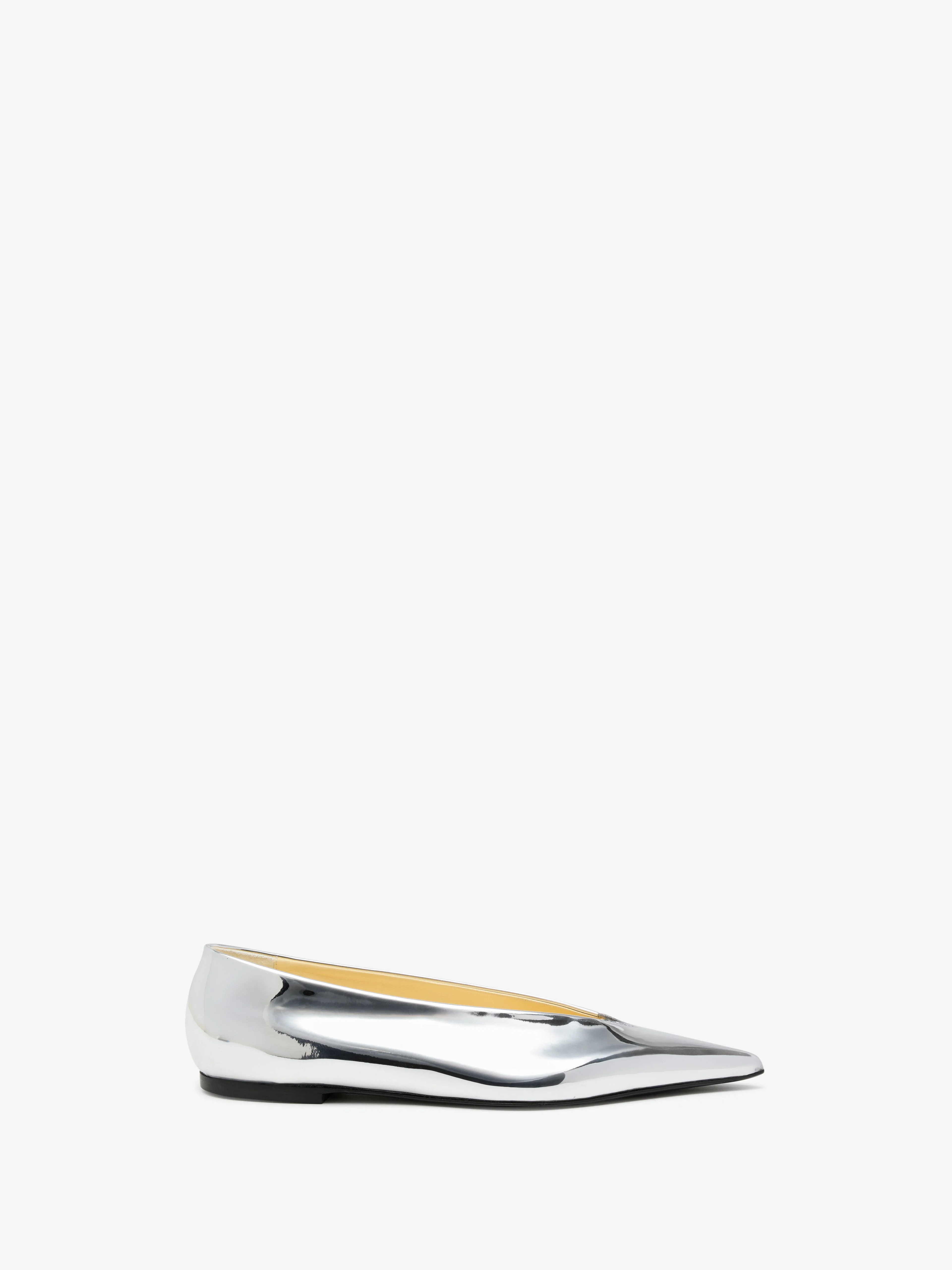 Slash Flats in Mirrored Metallic - 1