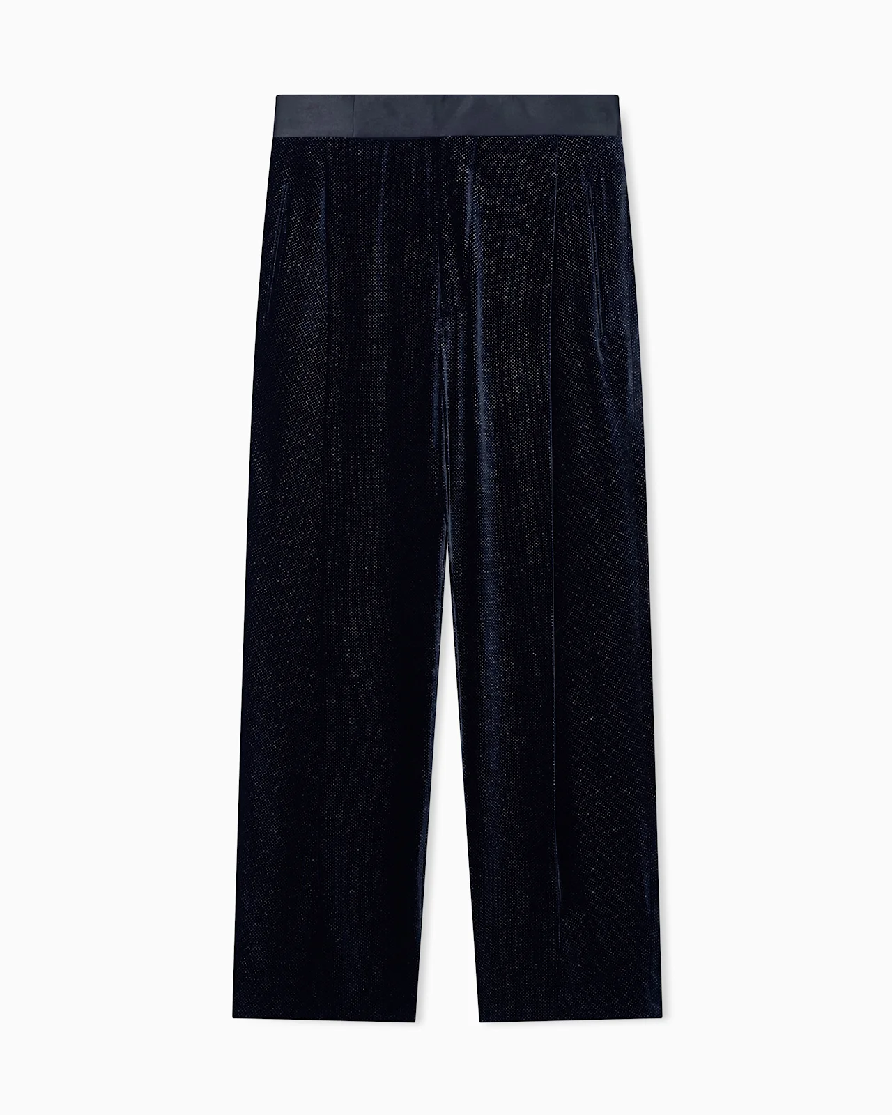 OVERSIZED TROUSERS GIORGIO'S IN DOTTED SMOOTH VELVET - 1