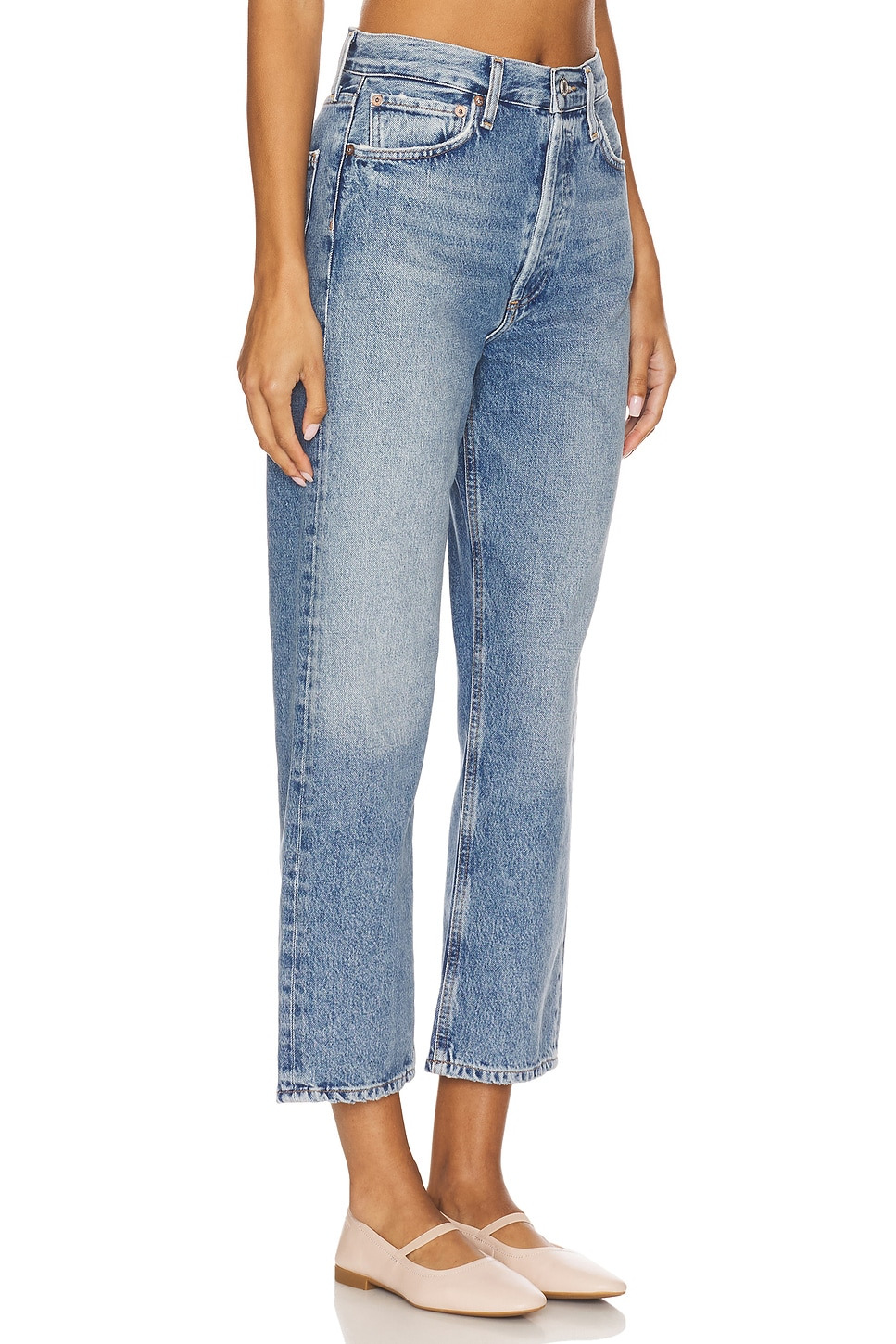 90s Mid Rise Loose Straight Crop - 2