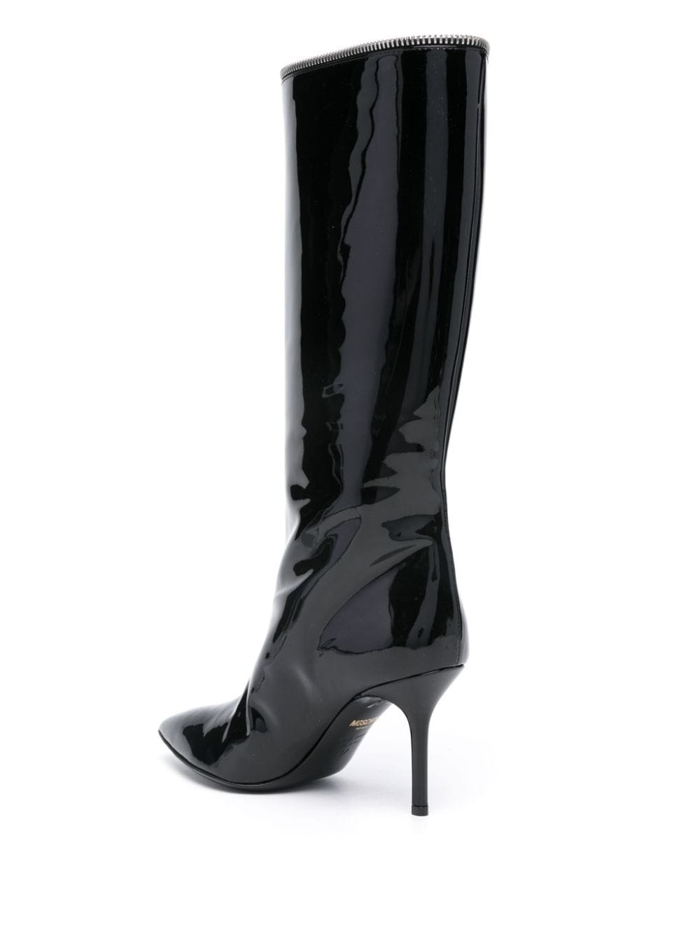85mm patent-leather boots - 3