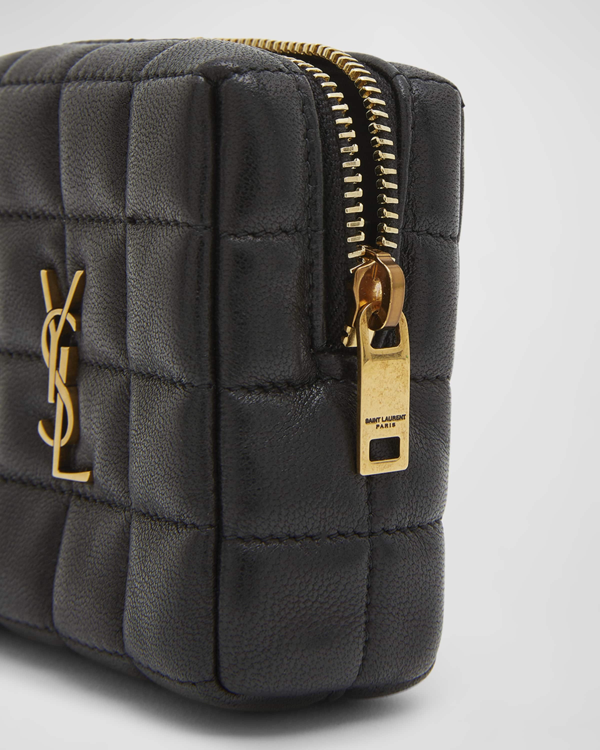 Mini YSL Quilted Leather Square Pouch - 6