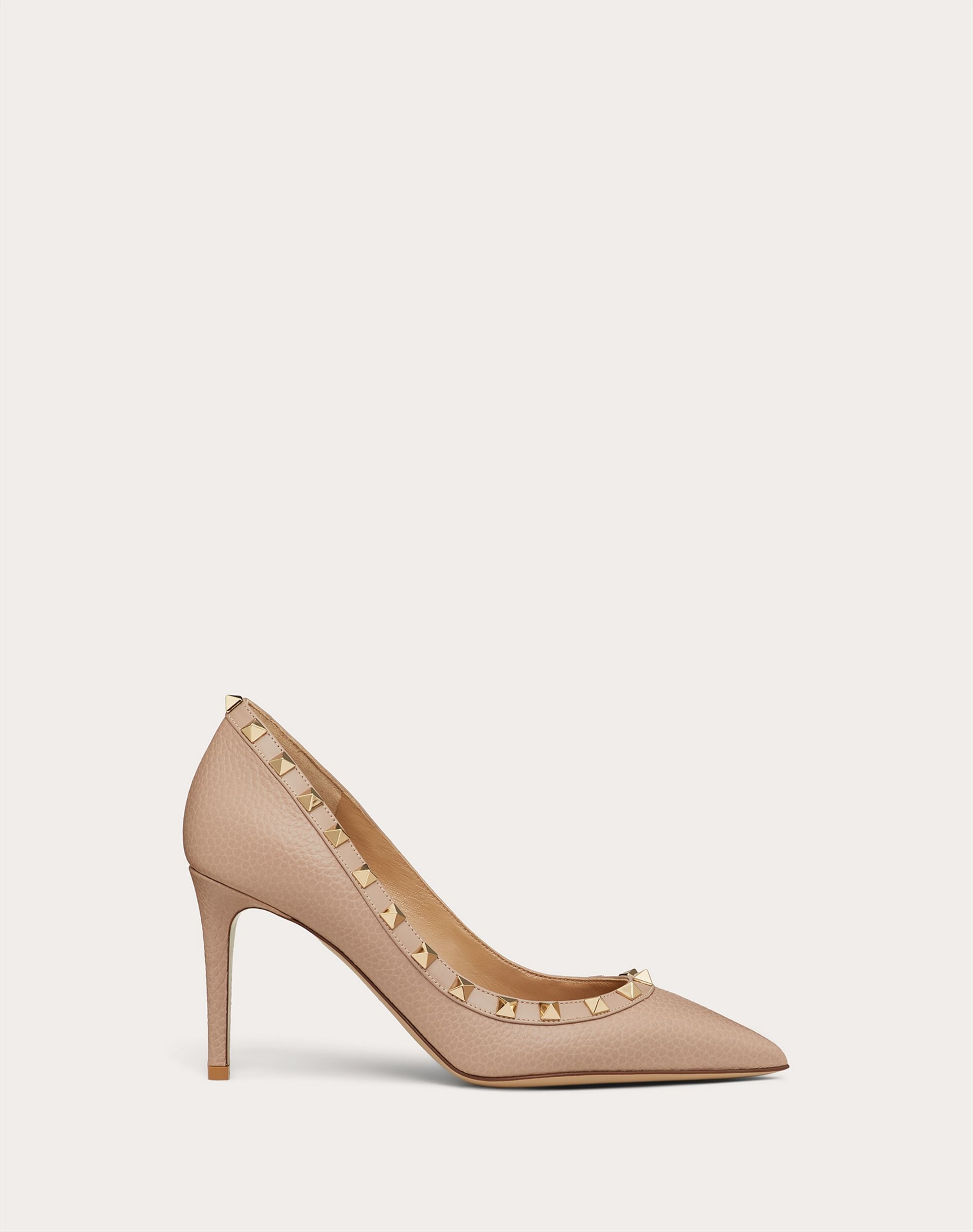 Rockstud Grainy Leather Pump 85 mm - 1