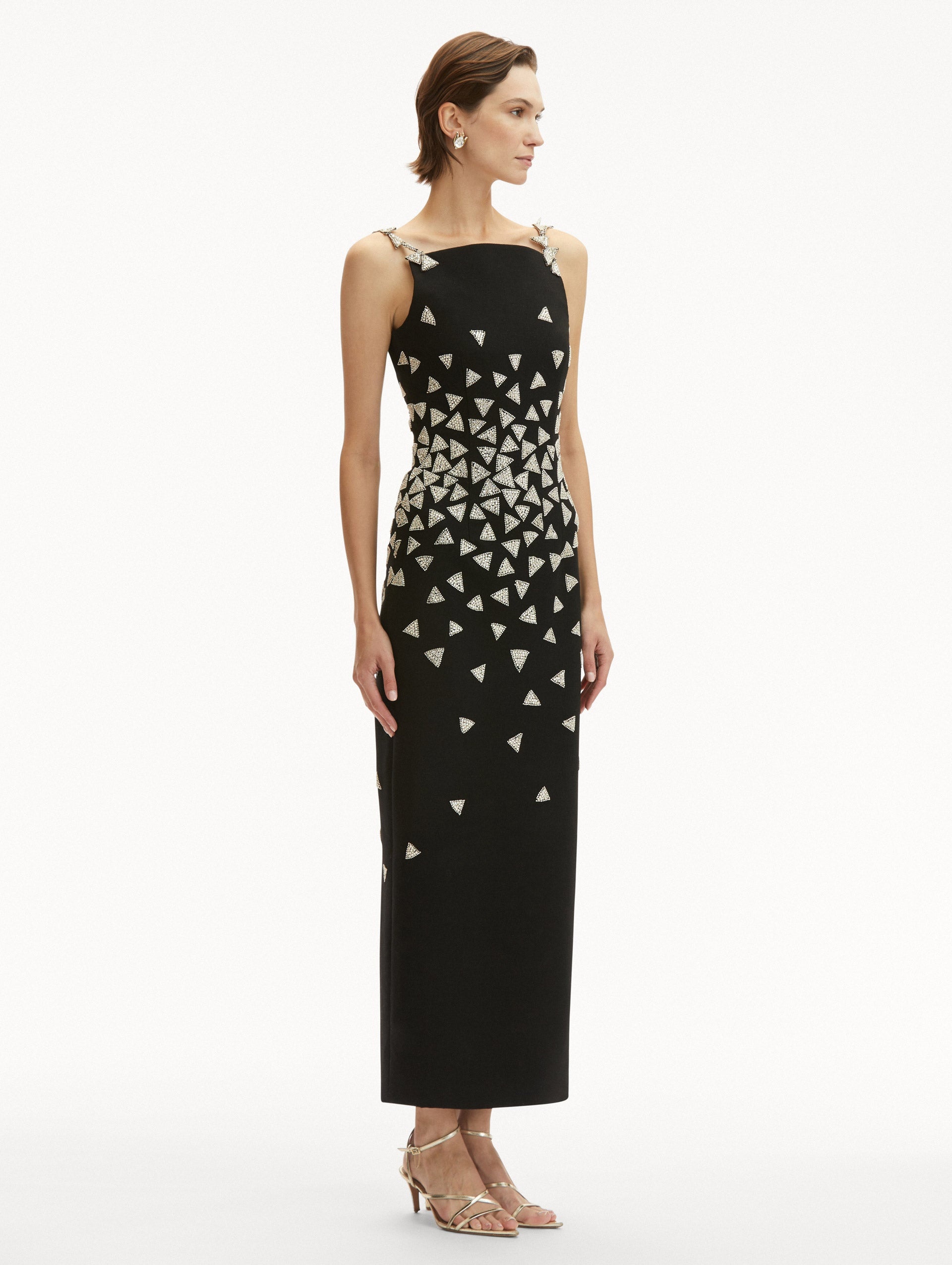 CRYSTAL TRIANGLE COCKTAIL DRESS - 4